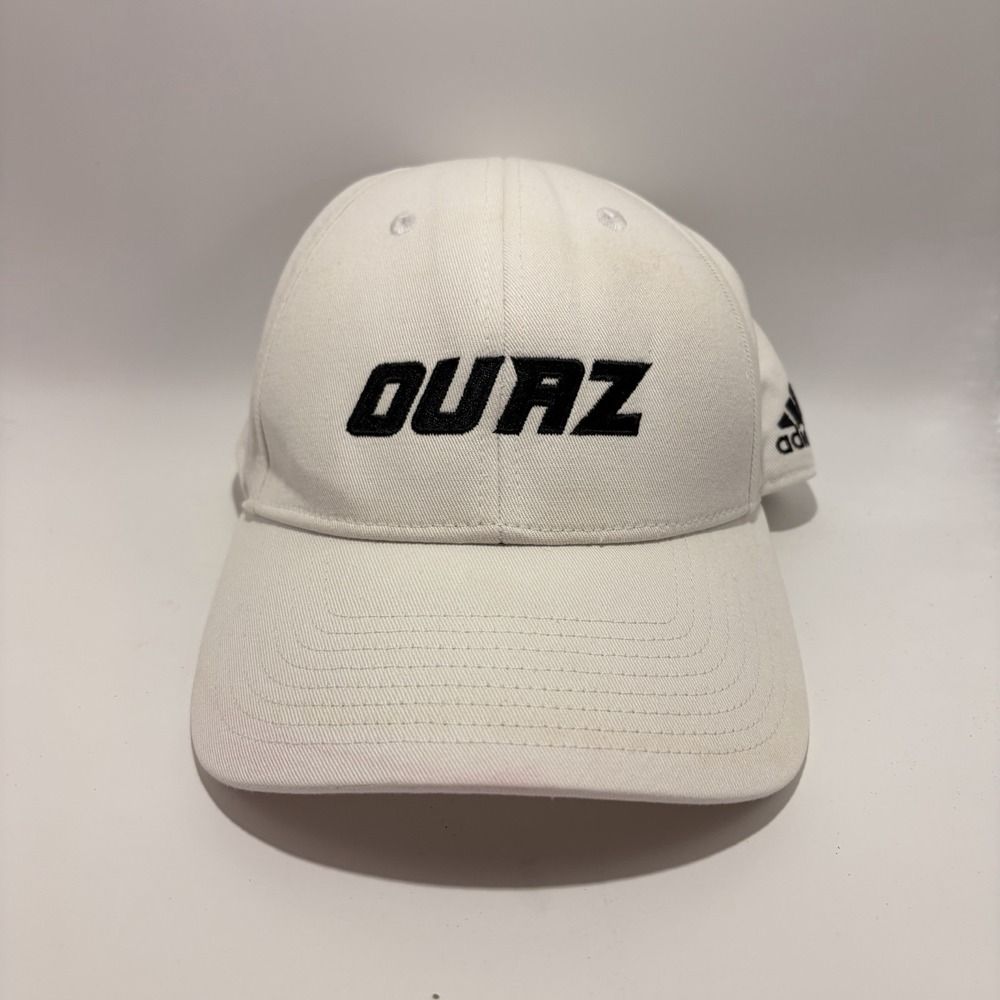 Adidas OUAZ White Baseball Hat Adjustable Strapback One Size University Cap